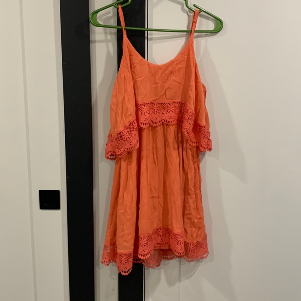 Coral summer dress